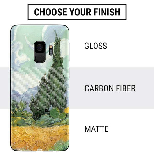 Vincent Van Gogh Wheatfield with Cypresses Galaxy S9 Skin